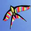 Высококачественные новые игрушки Rainbow Bird Bird Kites с линией ручки Нейлон Good Flying 0110