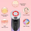 Body Skin Care 7 in 1 Face Lift Devices EMS RF Microcurrent Rejuvenation Massager Light Therapy Anti Aging Wrinkle Beauty Apparatus 230109