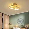 Taklampor kopparljus lyxlampa enkel och modern entré hall garderob kreativ belysning