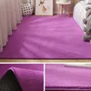 Carpets Solid Color Bedroom Bedside Carpet Modern Living Room Decoration Rugs Cloakroom Lounge Rug Home Thickened Soft Fluffy