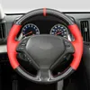 Steering Wheel Covers Black PU Carbon Fiber Cover For Infiniti G37 G25 G35 EX EX35 EX37