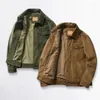 Men's Jackets High Quality 2023 Men's Winter Plus Jacket Corduroy Tooling Casual Parka Korean Fashion Solid Color Cotton