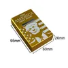 Cigarettfodral Creative Case Trump Make America Again Aluminium Alloy Clamshell Magnet Cigaret er Drop Delivery Home Garden Househol Dhdli