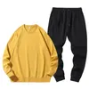 Heren tracksuits heren sweatshirts broek set herfst ademende casual 15 kleuren hoodie hardloopsets mode Harajuku solide mannelijke sport