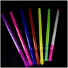 Decora￧￣o de festa 48cm 30pcs Glow Stick Led Rave Concert Lights Acess￳rios Toys Neon Sticks in the Dark Cheer Drop Datury Home Gar Dhqpt