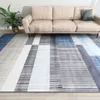 Halılar Modern Nordic Style Lüks Sanat Stripe Mat Mat Anti-Salon Yatak Odası Ev Dekorasyon Halı Çocuk Odası Battaniyeleri