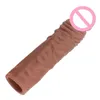 Sex toys Massager Silicone Penis Enlargement for Men Reusable Sleeve Male Extender Dildo Enhancer Intimate Shop