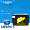 Bateria Liitokala LiFePO4 24V 50Ah 60Ah 70Ah 80Ah 100Ah Embutida 50A 100A BMS 29.2V Grau A bateria recarregável de geração de energia para acampamento ao ar livre
