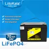 Liitokala LiFePO4 pil takımı 24V 50Ah 60Ah 70Ah 80Ah 100Ah Dahili 50A 100A BMS 29.2V Sınıf A açık hava kampı için şarj edilebilir güç üretimi pil