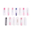 Makeup Brushes 1st Portable Silicone Head Eyeshadow Lip Applicator Brush with Eva Bag Cosmetic Beauty Tools