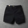 Herren-Shorts, Sommer, 5-teilig, legere Arbeitshose, einfarbig, Bermudas, leicht, dünn, 230130