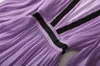Abito Milan 2023 Frump Summer Lantern Sleeve V Neck Fashion Designer Desiger Brand Same Style Dress 0110-18052904