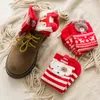 Women Socks 2023 Christmas Funny Cartoon Santa Claus Kawaii Animal Girl Cute Red Gift Striped