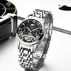Montres-bracelets montres pour hommes de luxe automatique affaires mécanique phase de lune calendrier semaine sport étanche horloge lumineuse