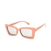 Lunettes de soleil mode papillon femmes lunettes de soleil classique argent miroir plastique anti-reflet porte UV400