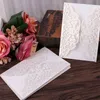 Otros suministros para fiestas de eventos 2550 piezas Tarjeta de invitaciones de boda con corte láser Flor de encaje Tarjetas de felicitación de negocios Cumpleaños Nupcial Ducha Decoración 230110