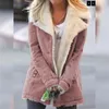 Damskie Parkas Winter Woman Fashion Warm Casual Fuzzy Fuzy Pleece Jackets Hoodies Pullover Top 230109