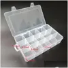 Tool Box Wholesaletransparent Pp Electronic Plastic Parts Toolbox Casket Smd Smt Container Screw Battery Component Storage Case Drop Dhayq