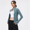 قمصان نشطة ftstar sortswear activewear litness ارتداء الأكمام الطويلة النحيفة السوستة الضيقة الرياضية اليوغا جاكيت رياضة الرياضة النساء