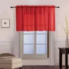 Curtain Half Curtains For Kitchen Pure Color Sheer Short Roman Cabinet Window Blind Valance Tie Customize