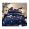 Sängkläder sätter 57Bee Kort familjet Set Bed Linings Däcke ER Sheet Pudowcases 5Size Drop Delivery Home Garden Textiles leveranser DHZKJ