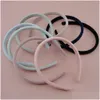 Headbands 10Pcs 12Mm Pastel Colors Veet Fabric Ered Plastic Hair Hoops For Women Girls Fur Hairbands 221107 Drop Delivery Jewelry Ha Dh8Ab