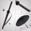 Parapluies créatifs manche long handle samurai ninja sword parapluie japonais ninjalike grand vent de soleil qui a du vent de la pluie ouverte dhi5o