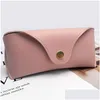 Zonnebrillen PU Lederen bril Case Studenten Zacht duurzame hoogwaardige draagbare bril Druppel levering mode -accessoires Oog Dh90o