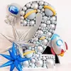 Party Decoration 73cm Big Number Frame Stand Balloon Filling Box DIY Baby Shower Jungle Birthday Letter 1 2 3 Mosaic Anniversary New ss0110