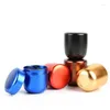 Storage Bottles 1PC Small Portable Travel Tea Of Aluminum Organizer Boxes Airtight Smell Proof Stash Jar 0848