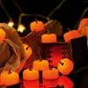 Strängar 3st Pumpkin Candle Light Halloween Party Supply