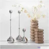 Kunst- en ambacht Factory outlet Europese stijl metalen water drop Sier Candlestick Soft Decoration Model Room Home Living Desktop Dinin Dhepw