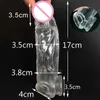 Zabawki seksu masażer wysoce elastyczny krystalicznie powiększenie penisa Rękaw 17 cm wielokrotnego użytku Extender Opóźnienie Wytrysk Toys dla mężczyzn