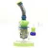 New Showerhead Perc Glass Bong Tornado Klein Recycler Hookahs Heavy Base Fab Egg