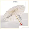 Parapluies Classique Blanc Papiers De Bambou Parapluie Artisanat Papier Huilé Bricolage Creative Peinture Vierge Mariée Mariage Parasol Drop Livraison H Dhlzw