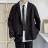 メンズジャケットスーツコート長袖風力防止ワークウェアメンズ秋のラペルブレザーオフィスデイリーガーメント
