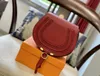 Mode vintage riem rundleer Dames MARCIE crossbody Clutch Flap Designer heren kleine bakken Luxe zadel shouder Tas handtas Avond klassieke pochette tassen