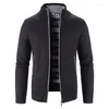 Cardigãs de xale masculinos de xale masculino e outono Cardigans Slim Fit Butter Knit Black Sweater Cardigan Cardigan