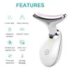 Body Skin Care Neck Face Beauty Device LED P on Therapy Tighten Reduce Double Chin Anti Wrinkle Remove Lifting Massager Tools 230109