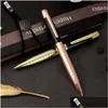 Ballpoint Pens Metal Pen Rotating Engraved Plating Business Advertising Gift Drop Delivery Office School Industrial Writing Supplies Dhcfs