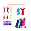 Ice Cream Tools Popsicle Holders Sleeve Pack Insation Child Ze Protection Er Shark Solid Color Sleeves Drop Delivery Home Garden Kit Dhpgw