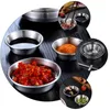 Plates Sauce Soy Dish Bowl Plate Appetizer Metal Bowls Dip Dishes Dipping Tastingcup Vinegar Condimentsteel