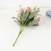 Decorative Flowers Artificial Lily 10 Heads Fake Flower Wedding Party Decor Bouquet Home El Office Garden Craft Art White