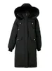 レディースダウンパーカージャケットコート冬のファッションバギー厚い暖かい泡長い特大のパフレディスコットンパッドドスウェア230109