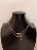 Collar colgante para mujer de moda con caja C Collar de joyas de boda para mujer de lujo Diamantes Western Golden 2023