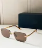Vintage-Marke, heiße Herren-Designer-Sonnenbrille für Herren, neue Damen-Sonnenbrille für Damen, quadratisch, randlos, klassisch, UV400-Schutzgläser, Freizeit, rahmenlose Sonnenbrille
