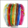 Other 210M/Roll Soft Anadized Metal Aluminum Wire Versatile Painted Handmade Craft Floristry Wires For Diy Earrings Jewelry Makings Otez8