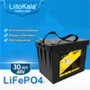 Batteria LiitoKala 48v 30ah lifepo4 con 30A BMS per macchinari 48v 1500w bicicletta elettrica scooter bici go cart