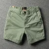 Shorts pour hommes été 5 parties pantalons de travail décontractés couleur unie Bermudas Homme léger mince 230110