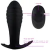 Massageador de massageador de massageador Remoto Remote Anal Vibrador Prostate Massager Dildo Butt Plug Charge USB 10 Padrão de estimulação Silicone Anus Sex Toy for Men